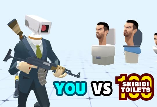 You Vs 100 Skibidi Toilets