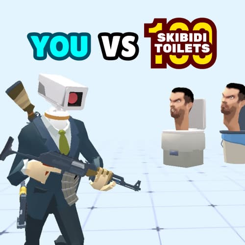 You Vs 100 Skibidi Toilets